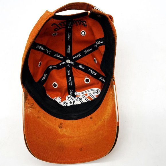 Vtg New Era Orange Titleist Golf Embroidered Logo One Size Adjustable Hat Cap - Picture 7 of 9